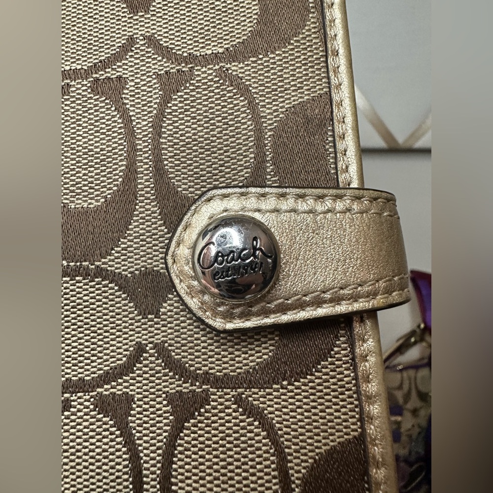 Authentic Rare Coach Poppy Tartan Plaid Glam Purse NWOT & Coach Est 1941 wallet - Picture 6 of 17